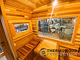 Квадро-бочка Quadro Fasssauna 4,5х2,3м з термодерева від виробника Thermowood Production, фото 6