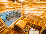 Квадро-бочка Quadro Fasssauna 4,5х2,3м з термодерева від виробника Thermowood Production, фото 7