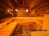 Квадро-бочка Quadro Fasssauna 4,5х2,3м з термодерева від виробника Thermowood Production, фото 8