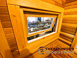 Квадро-бочка Quadro Fasssauna 4,5х2,3м з термодерева від виробника Thermowood Production, фото 9