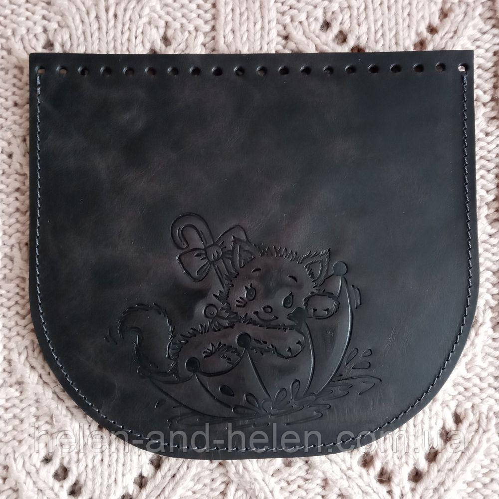 Клапан сумки. "Парасолька". Колір "Графіт", фото 1