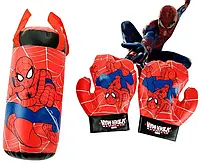 Боксерский набор детский (груша с перчатками) «Spider man»