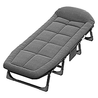 Шезлонг лежак кровать раскладная Bonro B2002-4 темно-серый