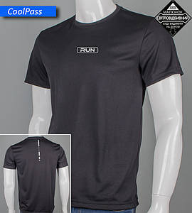 Футболка Coolpass RUN Reflective 5414м (Уп.4шт M-XXL), Чорний