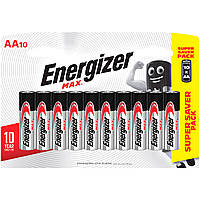 Батарейка ENERGIZER Alkaline AA Max уп.10шт AL