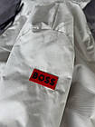 Чоловіча ветровка Hugo Boss молочна весняна осіння Куртка Х'юго Бос з плащової тканини, фото 5