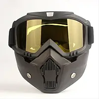 Защитная маска очки для мото вело с антибликовым покрытием для долгой езды