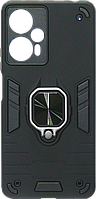 Накладка Xiaomi POCO F5/Note 12 Turbo Чорний Magnetic Armor Ring Honor