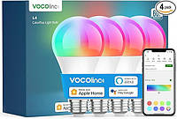 Умная лампочка VOCOlinc работает с Apple Homekit, Alexa, Google Home, полноцветными светодиодными лампами WiFi