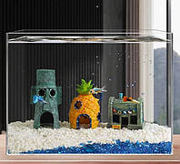 Декорация для аквариума "Домик Губки Боба" из мультфильма Спанч Боб квадратные штаны