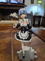 Фигурка Рем синие волосы Re:Zero. Жизнь с нуля в альтернативном мире. Rem официантка 17 СМ