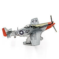 North American P-51 Mustang.Самолет П 51 Д Мустанг металлический 3Д пазл для домашней сборки