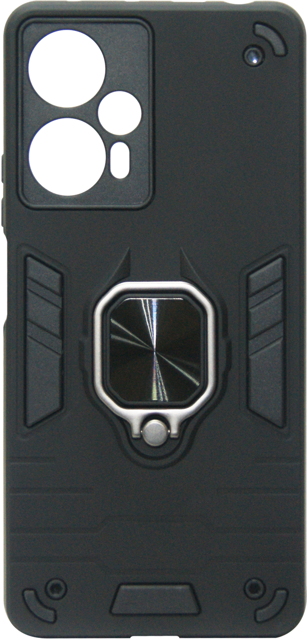 Накладка Xiaomi POCO F5/Note 12 Turbo black Magnetic Armor Ring Honor
