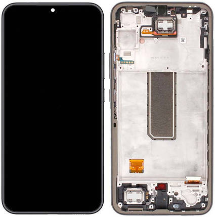 Дисплей + сенсор з рамкою Samsung A34 5G A346 Black (Incell) - p/n: A34 BX 39 40 1 2, фото 1