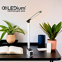 Настольная лампа LEDium BUSIS с часами и аккумулятором