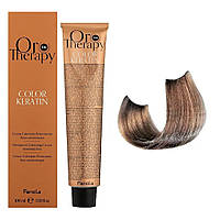 Безаммиачная крем-краска для волос Fanola Oro Therapy №8/21 Light blonde violet ash 100 мл