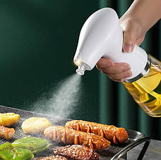 Спрей олії для барбекю Electric oil spray bottle Кухонний розпилювач оцту соусу 200 мл, фото 4