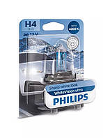 Автолампа PHILIPS 12342WVUB1 H4 60 55W 12V P43t WhiteVisionUltra +60%(4300K) OS, код: 6741725