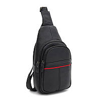 Мужской кожаный рюкзак через плечо Keizer K11022bl-black GM
