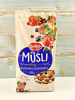 Мюслі з лохиною та малиною Emco Musli crunchy 750г Чехія