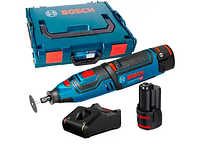 Аккумуляторная бормашина Bosch Professional GRO 12V-35 в L-Boxx 102 с 2 акб GBA 12V 2 Ah и з/у GAL 12V-40