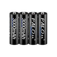 Акумуляторні батарейки PALO АА 1.2В 3000 мА·год Ni-MH 4 шт TT, код: 8230319