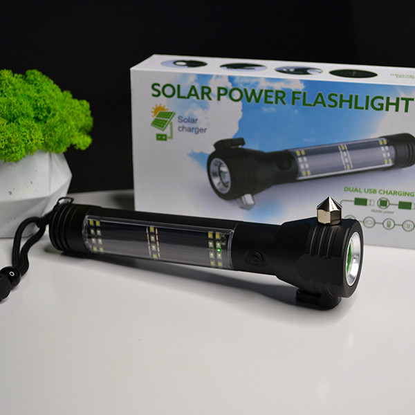 🧡Ліхтарик Багатофункціональний + Power Bank 2000 mAh із сигнальним світлом, фото 1