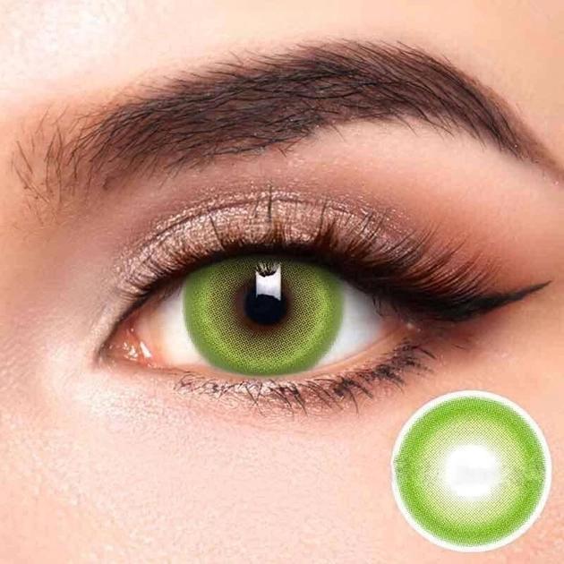 Кольорові контактні лінзи для очей багаторазового застосування з контейнером для зберігання 1 пара