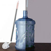 Универсальная щетка на 360° с длинной ручкой для мытья бутылей и бутылок, Белый