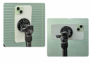 Тримач c MagSafe для iPhone 12+ на штатив із можливістю горизонтальної зйомки 360°, фото 6