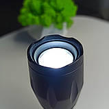 💚Ліхтарик ручний акумуляторний водонепроникний 13см, фото 4