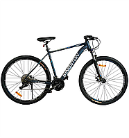 Велосипед спортивный Corso Kingston 29" алюминиевая рама 21" синий серый KN-29059