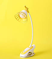 Декоративная настольная лампа LD-1076 с креплением, на USB и аккумуляторе - для освещения Желтый