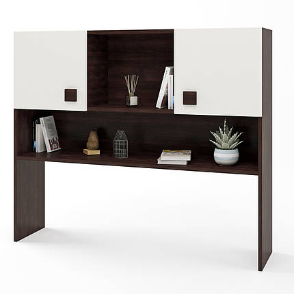 Надбудова для столу Еверест Соната венге темний + білий (DTM-2156), фото 1