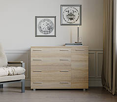 Комод для спальні Еверест з 4-ма ящиками К-3 (телескопи) 100х38х73 дуб сонома (DTM-2494)