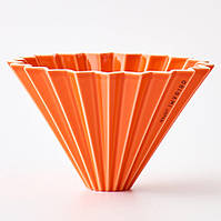 Пуровер воронка фарфоровая ORIGAMI dripper M Orange, 02, 1-4 чашки