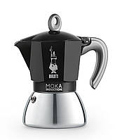 Гейзерная кофеварка Bialetti на 2 чашки Moka Induction (100 мл) черная