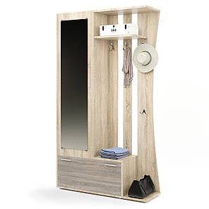 Передпокій із дзеркалом Еверест Авео-2 сонома + трюфель (DTM-2190), фото 2