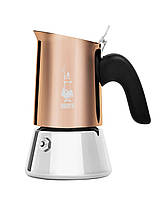 Гейзерна кавоварка Bialetti на 2 чашок New Venus Induction (85 мл) Мідна