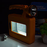 🧡Ліхтар ручний акумуляторний на сонячній батареї 2000mAh, фото 3