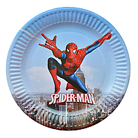 Тарелочки праздничные "Человек паук / Спайдермен 3" , 10 штук