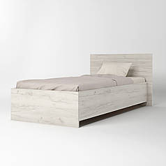 Односпальне ліжко Еверест Соната-900 90х200 см дуб крафт білий (DTM-2675)