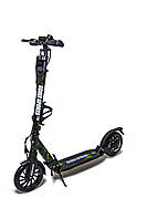 Двухколесный самокат Skale Sports SS-30 Черный. Дисковый тормоз и амортизатор!