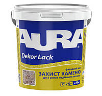 Лак для камня фасадный Aura Dekor Lack, с эффектом мокрого камня, 0,75л