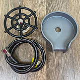 Ополіскувач для склянок чашок кухоль келихів ринзер колір сірий, фото 2