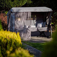 Гойдалка садова Venezia Lux з москітною сіткою та столиками