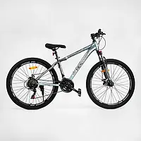 Велосипед Спортивний CORSO «HEADWAY» 26" дюймів HW-26863 (1) рама алюмінієва 15", обладнання Shimano 21 швидкі