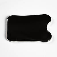 Універсальний скребок (блейд) для масажу Гуаша з нержавіючої сталі з двома овальними виступами "Пасочка"