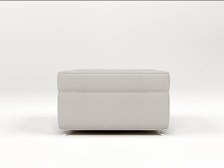 М'який пуф Andro Ismart Bone Bestseller 60х80х47 Слонова кістка 60BPB, фото 2