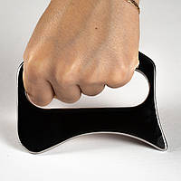 Скребок (блейд) Гуаша з нержавіючої сталі у формі "Кастет" з утримувачем